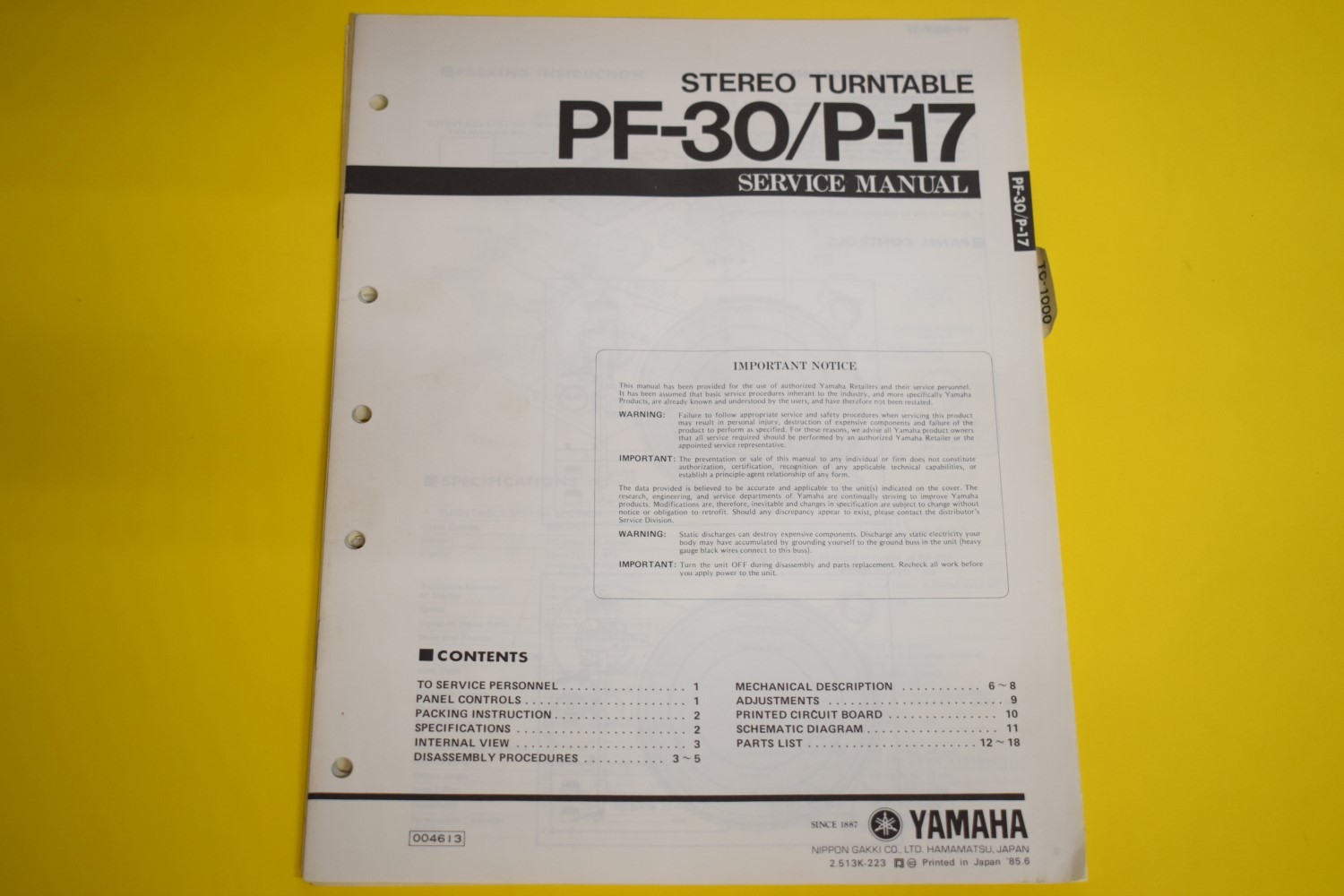 yamaha p 17